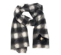 LIU JO Sciarpa stola stampata check black Colore principale: NERO