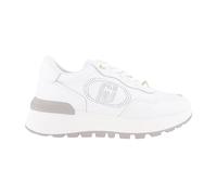 LIU JO BA5043 Amazing White Sneakers Moda per Donna in Pelle Bianca Zeppa Alta (Taglia 38)