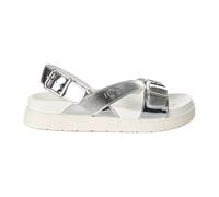 Liu Jo, ,Shoes ,Donna ,Grigio ,38 EU Eleganti Sandali Platform con Dettagli Metallici