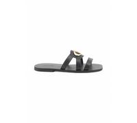 Liu Jo, ,Shoes ,Donna ,Nero ,36 EU Sandali Bassi con Logo