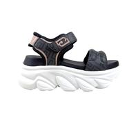Liu Jo, ,Shoes ,Donna ,Nero ,36 EU Sandali Chunky con Logo Monogram