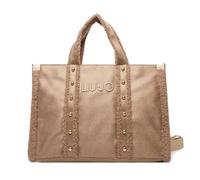 LIU JO shopper borsa borsa a tracolla Tote Bag Naturale grigio talpa