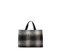 Liu Jo Borsa Donna Shopping bag grande con logo Check Black