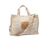 LIU JO Shopping bag grande in feltro Oat Milk