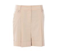 Liu Jo - Shorts con Dettaglio Plissé e Bottoni Decorativi - -Shorts -Donna -Beige -XL