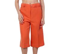 Liu Jo, ,Shorts ,Donna ,Arancione ,M Linen Blend Bermuda Shorts