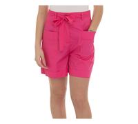 Liu Jo, ,Shorts ,Donna ,Rosa ,XS Bermuda in cotone con cintura