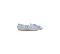Liu Jo Cv Skipper 03 - Mocassini In Suede Con Nappine Azzurro - Donna Scarpe