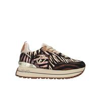 Liu Jo Scarpe Maxi Wonder 01 Sneakers Donna Pelle Beige 37