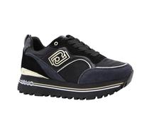 Liu Jo Maxi Wonder 73 - Sneakers In Suede Nero - Taglia 38 [23.5cm] Scarpe
