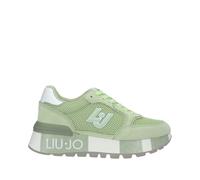 LIUJO BA4005 Amazing Light-Green Sneakers Sportive per Donna Nabuk Tessuto Verde Zeppa Alta (Taglia 41)