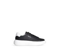 Liu Jo Jeans Scarpa Uomo Liu-Jo Sneakers Big 01 in Pelle Nero/Bianco US24LJ02 7B4027PX47400054 44