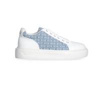 Liu Jo - Sneakers High Sole in Denim Jacquard Monogram - - Shoes - Donna - Bianco - 40 EU