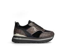Liu Jo - Sneakers in Pelle Nera Suola Alta - - Shoes - Donna - Marrone - 39 EU
