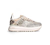 Liu Jo Scarpe Maxi Wonder 01 Sneakers Donna Pelle Beige 37