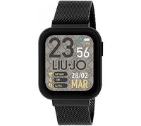 Liu Jo SWLJ023 Smartwatch Unisex Adolescente Nero con Cassa in Acciaio Diametro: 43 x 35 mm