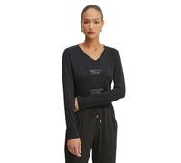 Liu Jo t-Shirt a Maniche Lunghe TA5169 (IT, Testo, S, Regular, Regular, Nero)