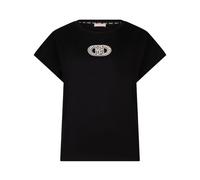 Liu Jo - T-shirt Con Dettagli Gioiello - - Tops - Donna - Nero - S