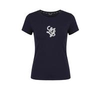 Liu Jo - T-shirt con logo impreziosito - - Tops - Donna - Blu - L