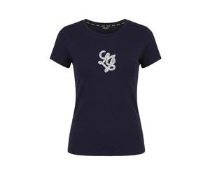Liu Jo - T-shirt con logo impreziosito - - Tops - Donna - Blu - XS