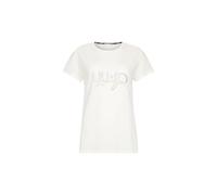 Liu Jo T-Shirt Donna (IT, Testo, M, Regular, Regular, Bianco Latte E26LJ09 TF5287 JS923 M9844)
