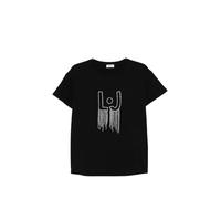 Liu Jo T-Shirt Donna Nero ECS T-Shirt Moda M/C - S