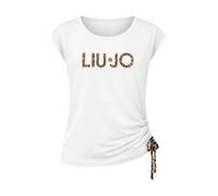 Liu Jo - T-Shirt Jersey con Coulisse Va6047 - -Tops -Donna -Bianco -M