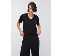 LIU JO T-SHIRT M/C STRASS SCOLLO V - NERO - TA6284JS923-22222