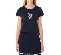 Liu Jo T-shirt manica corta con logo gioiello blu
