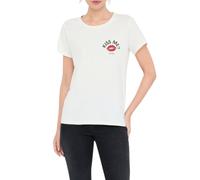 Liu Jo T-shirt manica corta con logo panna M