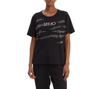 Liu Jo T-shirt manica corta donna con strass nero