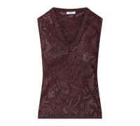 Liu Jo - Top in Maglia Lamé e Pizzo - - Knitwear - Donna - Viola - S
