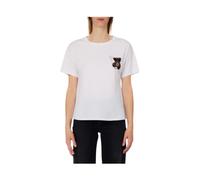 Liu Jo, ,Tops ,Donna ,Bianco ,M T-shirt con dettaglio