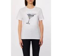 Liu Jo, ,Tops ,Donna ,Bianco ,S T-shirt con stampa e applicazioni