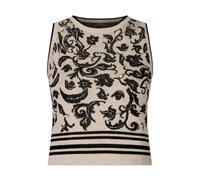 Liu Jo - Viscose Jacquard Cropped Top - - Tops - Donna - Beige - L