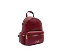 Liu Jo Zaino Evrim in Similpelle, Rosso Vino, 23x30x10 cm, con Cerniere Dorate, Spallacci Regolabili, Ecosostenibile