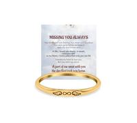 LIU JUN Anello sottile da donna, con cuore e ali, con scritta "Missing You Always Lost Loved One", regalo personalizzato, Medio, Metallo, Non pietra preziosa