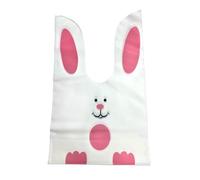 LIUBI Decorazione per Feste di Compleanno per Bambini, Sacchetto di Caramelle di Carota Pasquale, Sacchetto Regalo di Coniglio Pasquale, Coni di Caramelle, Sacchetto di plastica Trasparente, 20 Pezzi