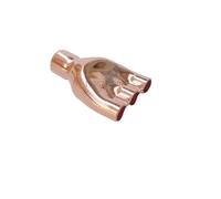 LIUCH 1/4 "3/8" 5/8 "6.35/9.52/16mm Riduttore a Forma di Y 4 Modi Splitter Presa di Saldatura Estremità di Rame Alimentazione Saldatura Raccordo Condizionatore D'aria(16mm To 9.52mm)