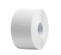 LIUCH 1 rotolo di nastro sigillante autoadesivo impermeabile in PVC, antiolio, for bordi del lavello della cucina, adesivi murali for angoli del bagno e del WC(White,3.2METERS_2.2CM)