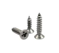 LIUCH 100X M1 .2 .7 M2 .6 M3 M4 Vite autofilettante for legno a testa svasata piatta in acciaio al carbonio 304 A2(304 stainless steel,20MM_M3.5)