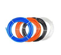 LIUCH 1M/2M/5M/10M/20M Tubo flessibile in poliuretano, 4 mm, 6 mm, 8 mm, 10 mm, 12 mm, 10 mm, 12 mm, per compressore (arancione 10 m, 12 x 8 mm)