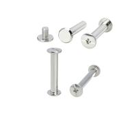 LIUCH 5/10 set M2 M3 M4 M5 M6 304 in acciaio inossidabile for borse in pelle, cinture, album fotografici, libri, viti di rilegatura, rivetti a vite Chicago(37mm,5sets D5-M4)