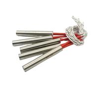 LIUCH 5 pezzi 220V 10mm di diametro. Riscaldatore a cartuccia elettrico 10x60 10x80 10x100 10x120 10x150 10x200mm Elemento riscaldante tubolare in acciaio inossidabile(10x60mm 220V 100W)