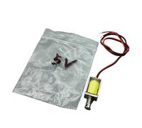 LIUCH DC 3V 5V 6V 9V 12V 8mm * 10mm Mini Push-Pull Tipo Passante Micro Elettromagnete DC Telaio Aperto Primavera Solenoide Magnete Corsa 4mm(Argento)