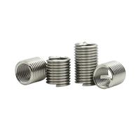 LIUCH M1.6 M2 .5 M3 M4 M5 M6 M8 M10~ M24 304 Acciaio inossidabile Filo avvolto Inserti filettati elicoidali Boccola Manicotto Vite di fissaggio e kit utensili(Tool Kit,M3x 0.5 (1set))