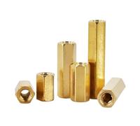 LIUCH M2 M2.5 M3 M4 M5 Supporto for perno Distanziatore esagonale in ottone Pilastro for scheda Filettatura esagonale PCB Scheda madre Dado Colonna cava Bullone distanziatore Vite(5mm (30pcs),M2)