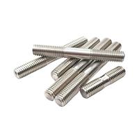 LIUCH M3 M4 M5 M6 M8 M10 M12 M16 304 Acciaio inossidabile Barra filettata a doppia estremità Bulloni a Bullone prigioniero Dente a bastoncino a testa(180mm,M5-3pcs)