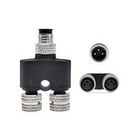 LIUCH M8 3 pin M8-4 1 split 2 spina adattatore tipo Y 1 maschio a 2 femmine connettore sensore circolare splitter(3P)