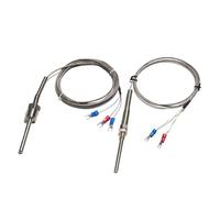 LIUCH M8/M10/M12 Termocoppia tipo K/J/E PT100 Vite di fissaggio della sonda controllo temperatura Filettatura Resistenza termica 1 pz(Cable length 3M,M8X1MM_PT100)